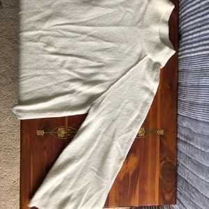 Calvin Klein fuzzy bell sleeve A line sweater